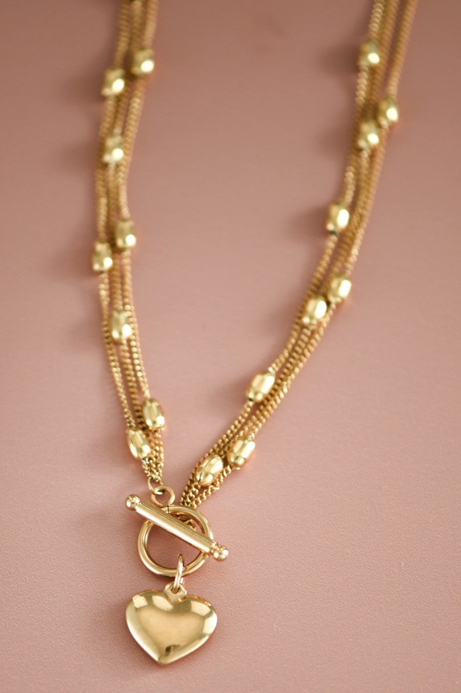 FMN191 Heart Toggle Gold Plated