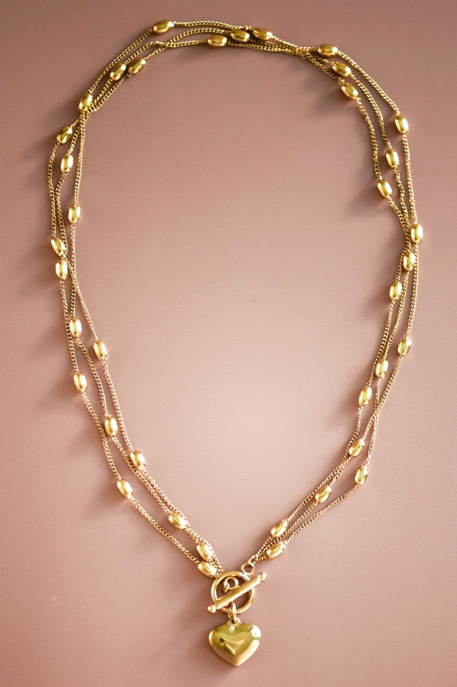 FMN191 Heart Toggle Gold Plated