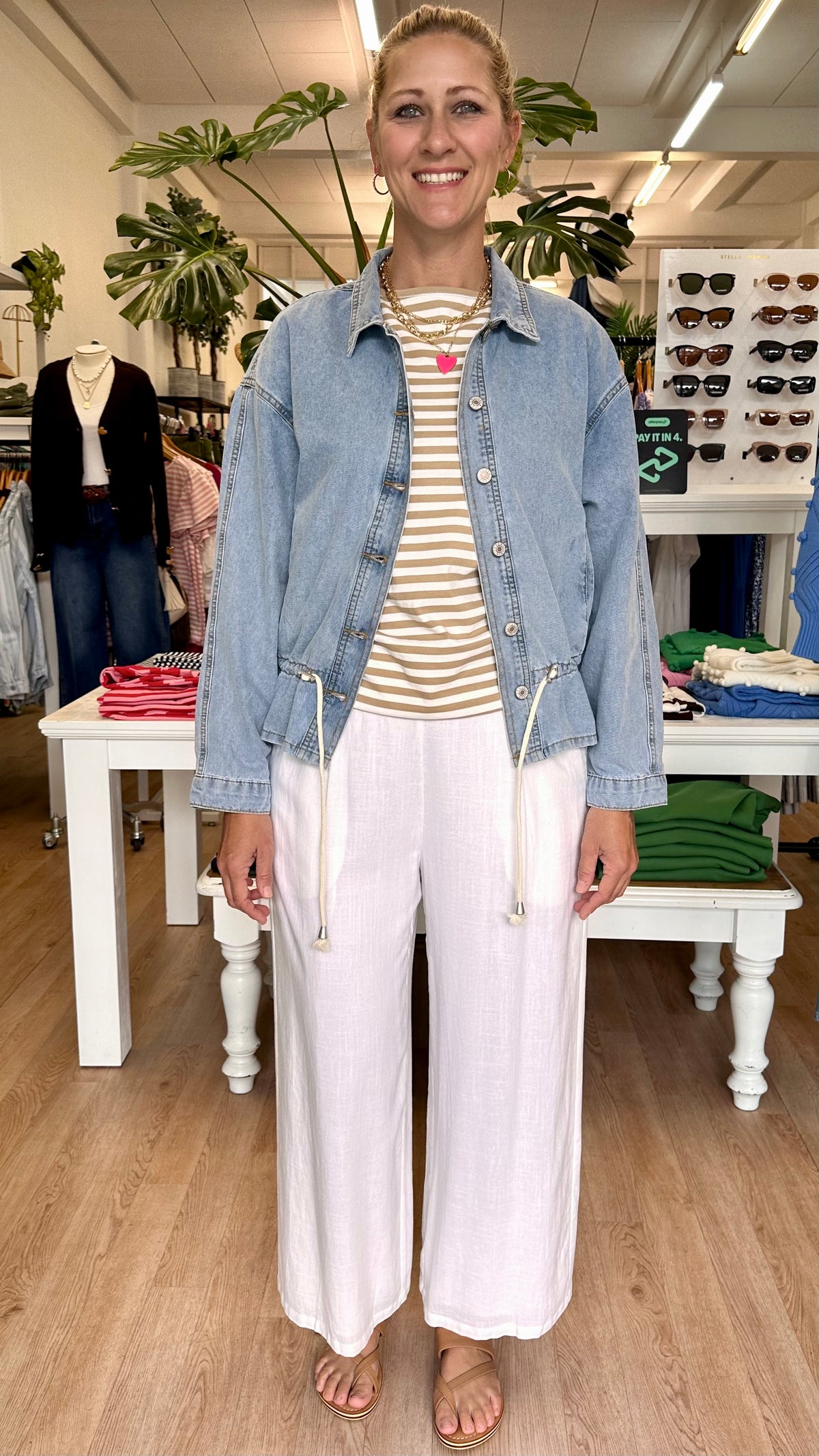 Seaside Cinch Denim Jacket