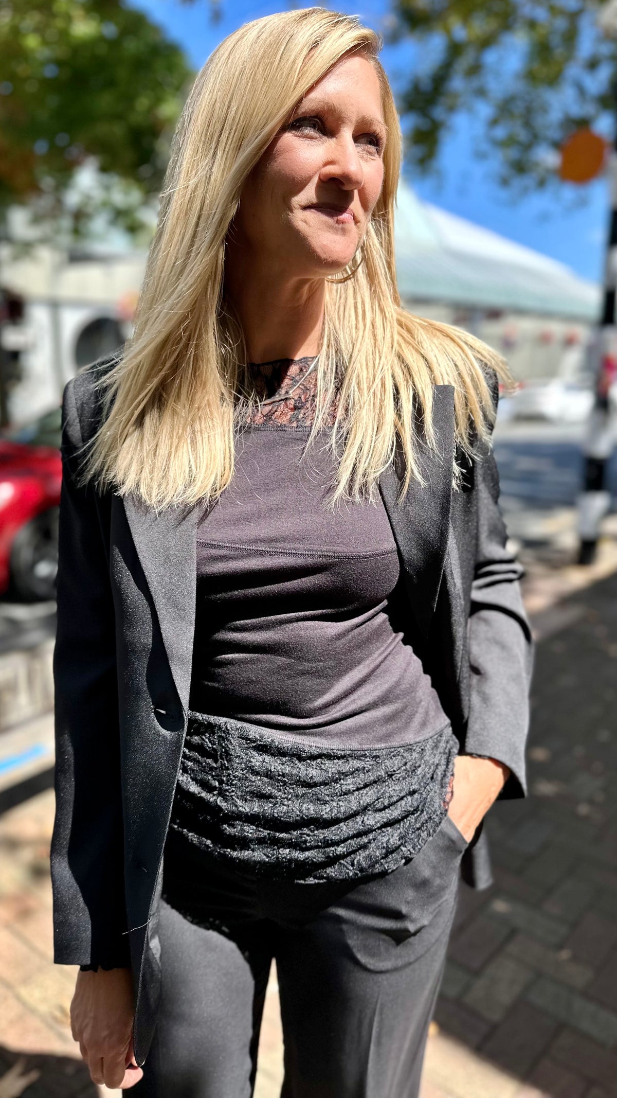 Liana Lace Top Black