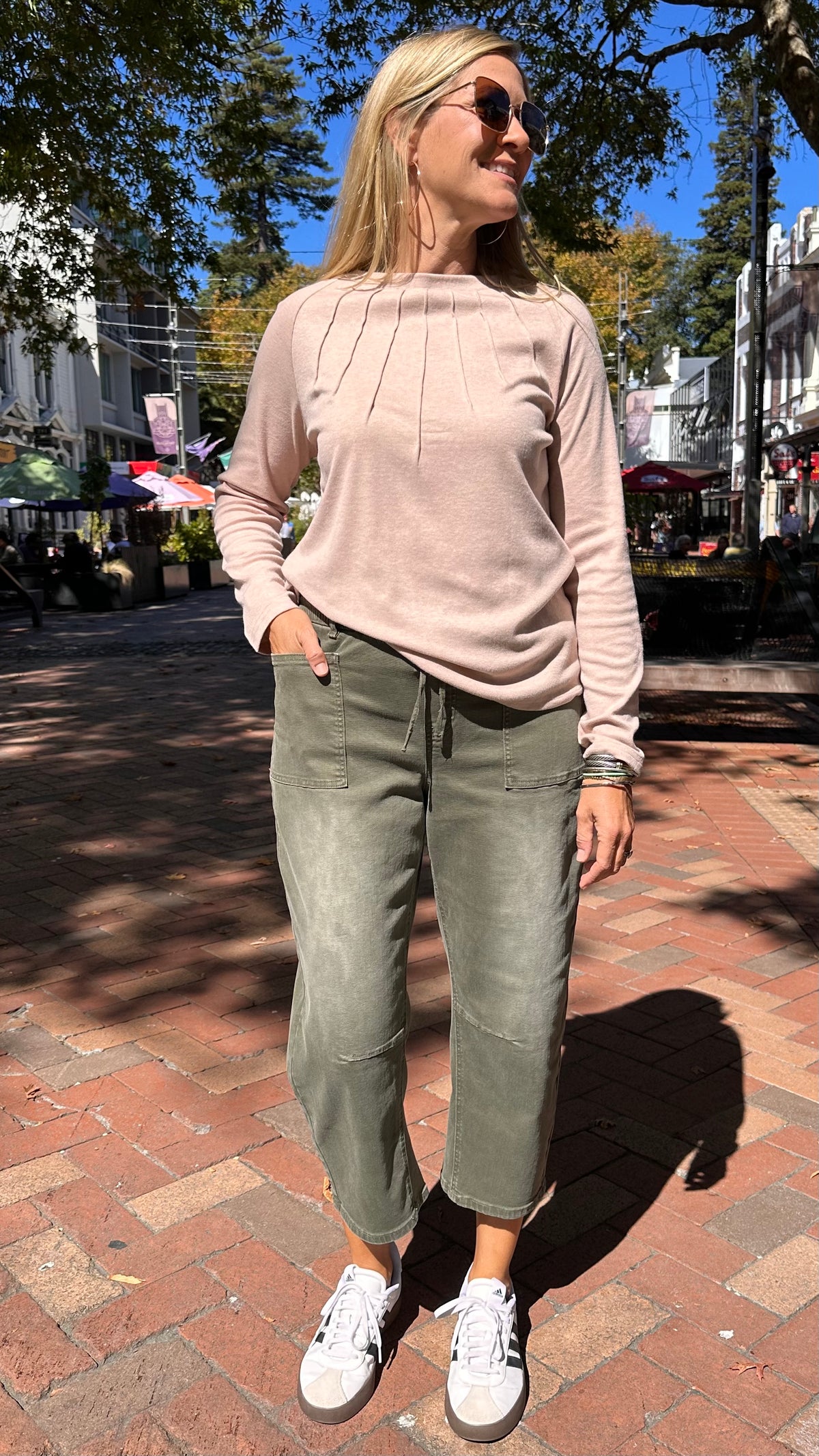 Bridget Raglan Sleeve Knit Top Oat