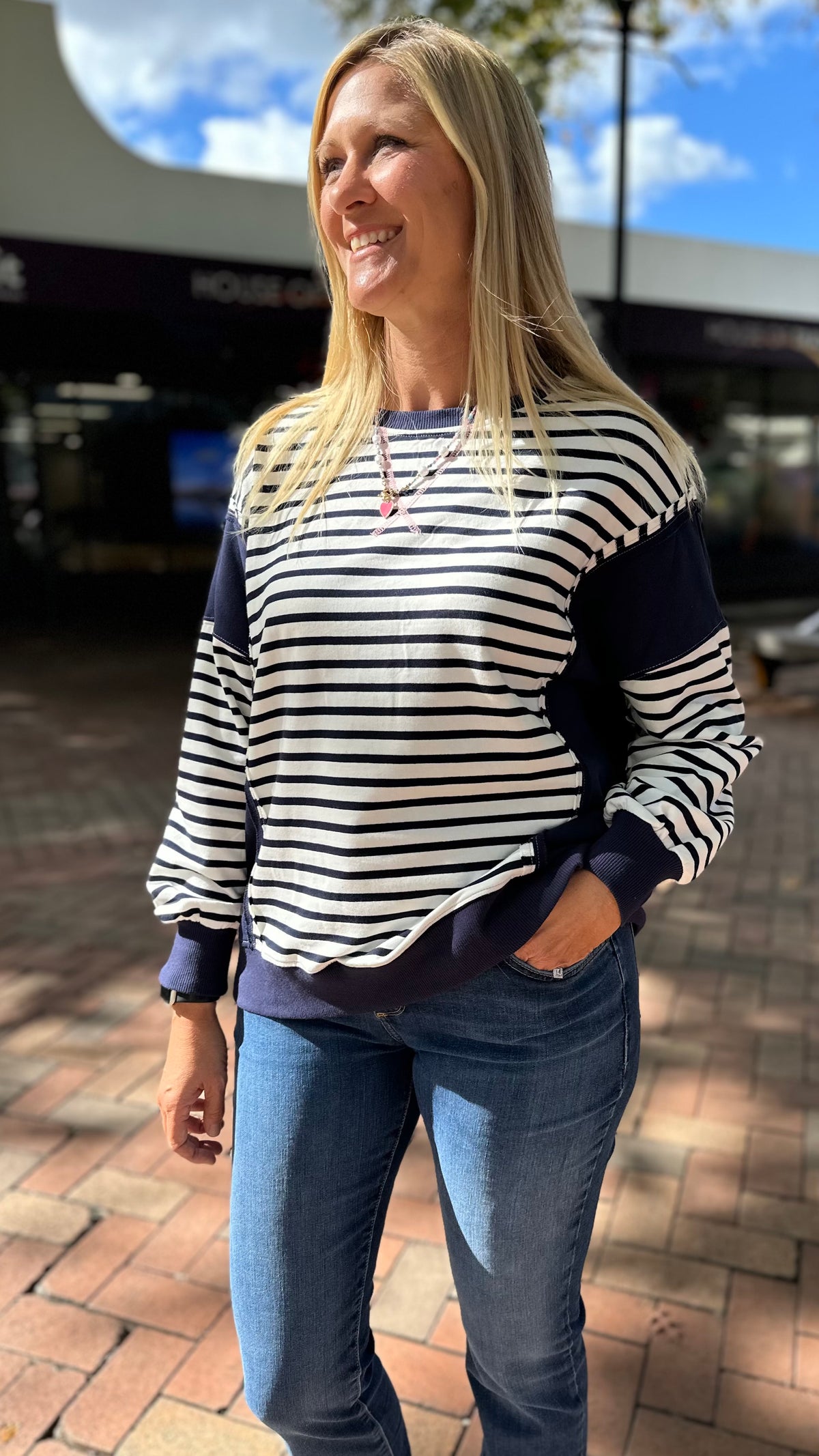 Long Beach Stripe Crew