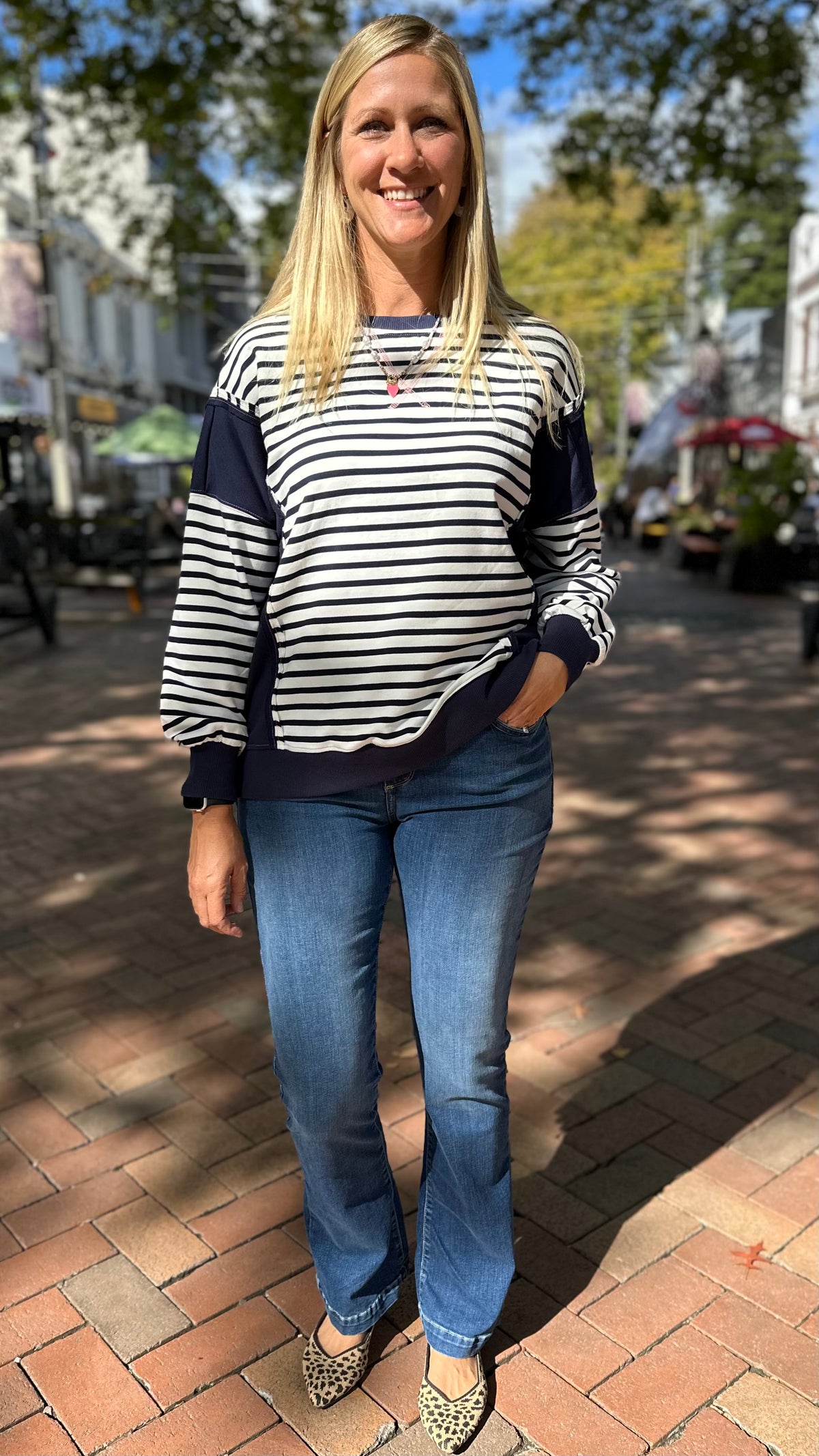 Long Beach Stripe Crew