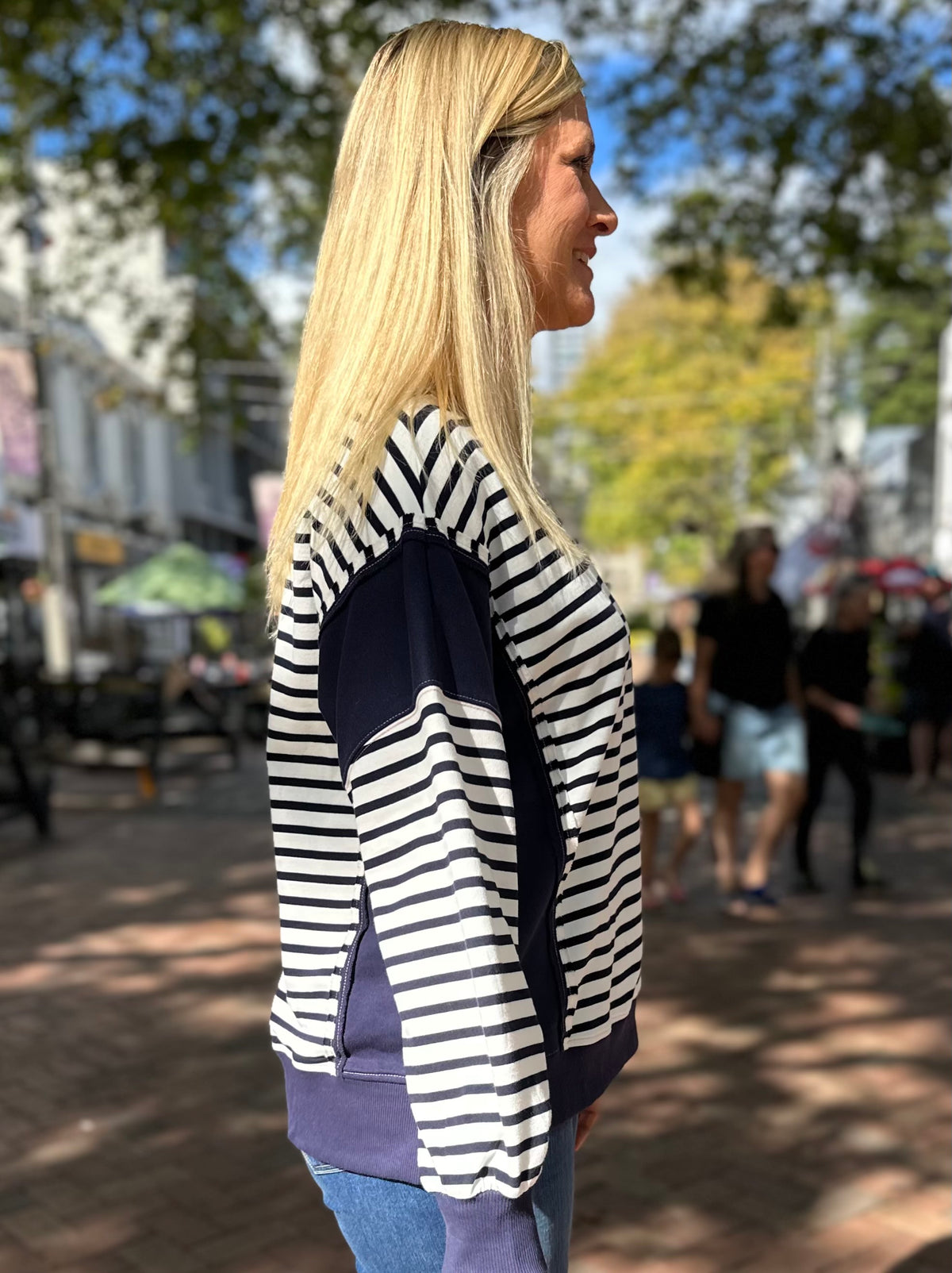 Long Beach Stripe Crew