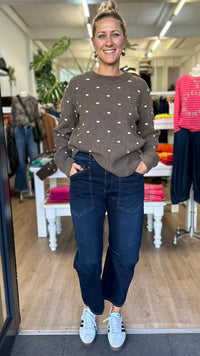 Chocolate Dot Sweater