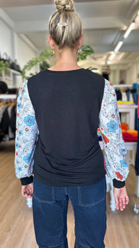 Riley Knit Top Floral