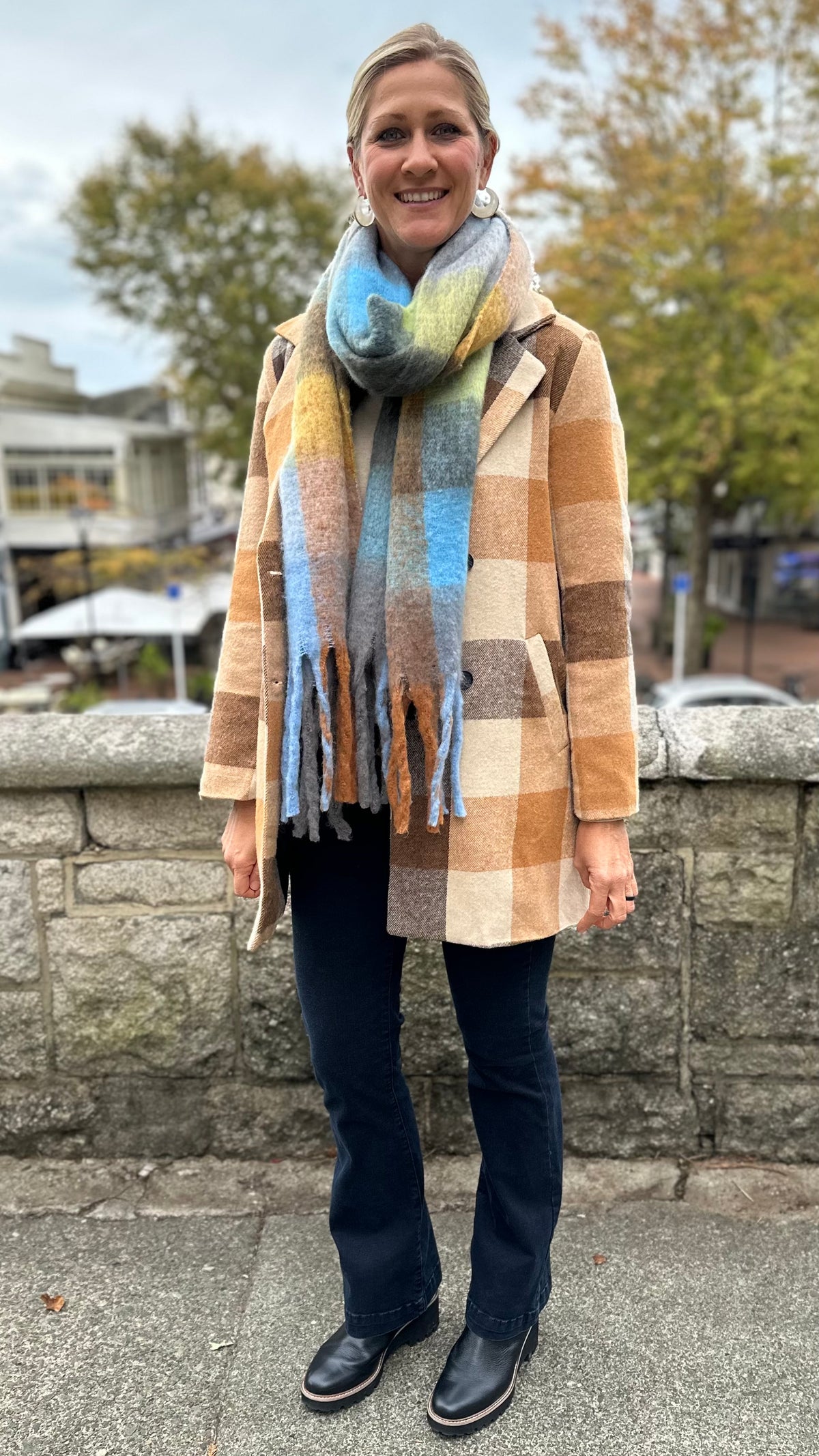 Autumn Luxe Plaid Coat
