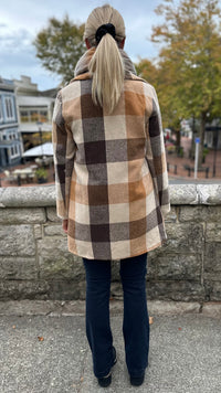 Autumn Luxe Plaid Coat