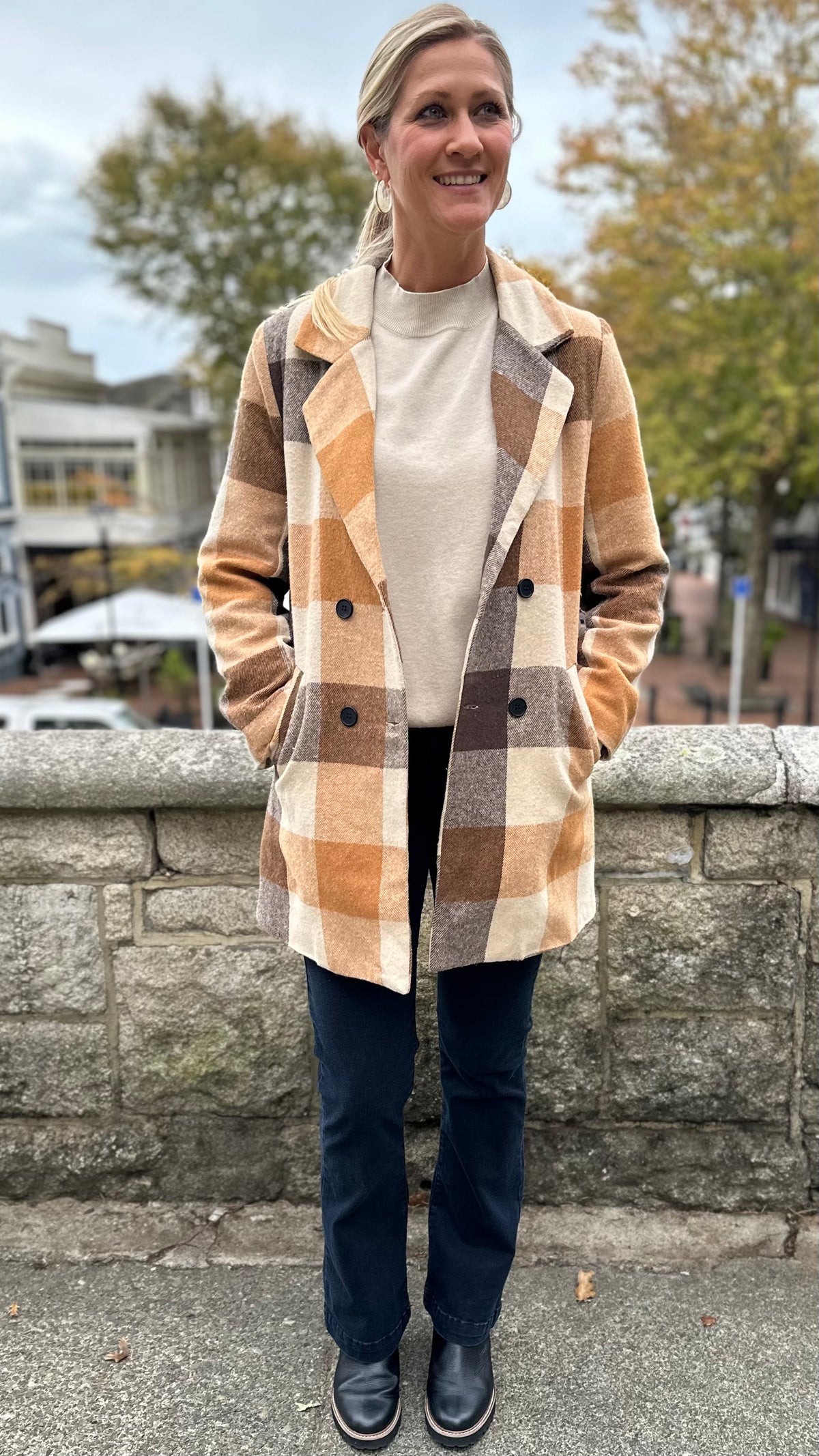 Autumn Luxe Plaid Coat