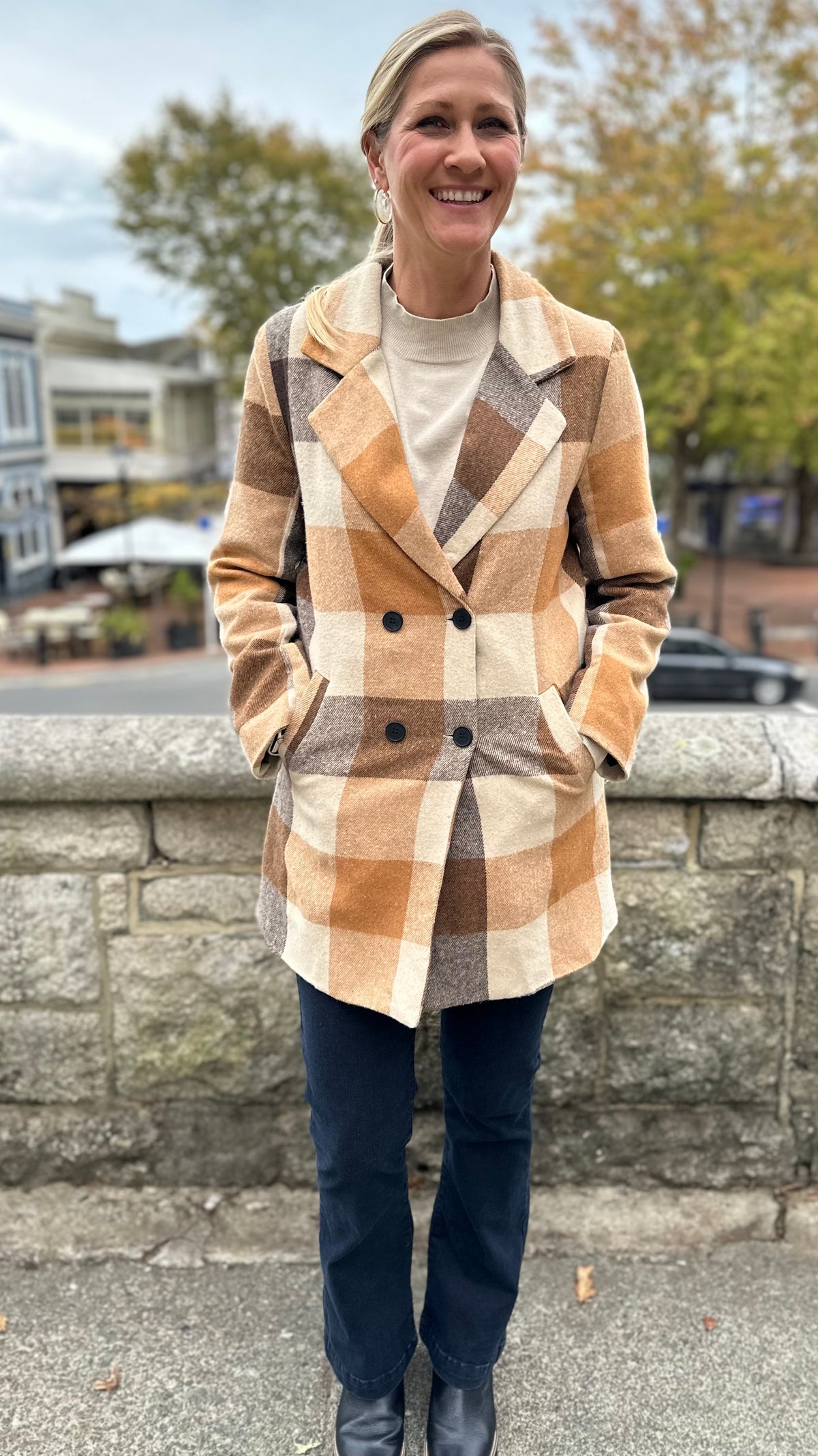 Autumn Luxe Plaid Coat
