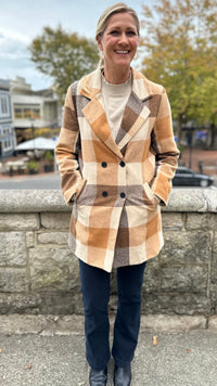 Autumn Luxe Plaid Coat
