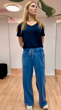 Western Wide Leg Track Pant