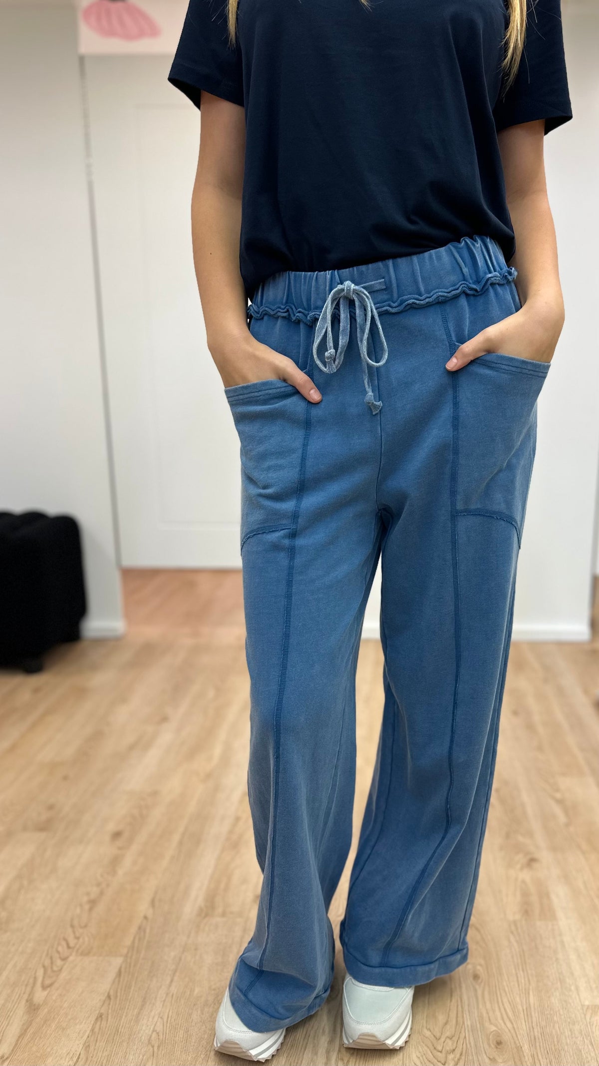 Western Wide Leg Track Pant