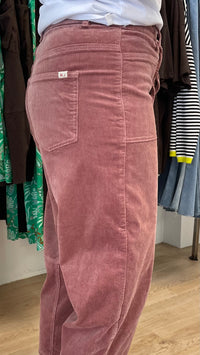 Monaco Leo Barrel Jeans Corduroy Dusty Pink