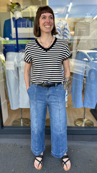 Ella Straight Leg Jeans Front Stitching