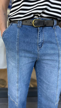 Ella Straight Leg Jeans Front Stitching