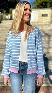 Poppins Contrast Knit Cardi