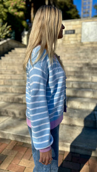 Poppins Contrast Knit Cardi