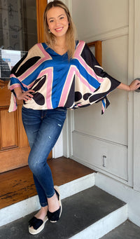 Mona Mona Satin Batwing Top