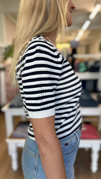Sian Top Navy Oat