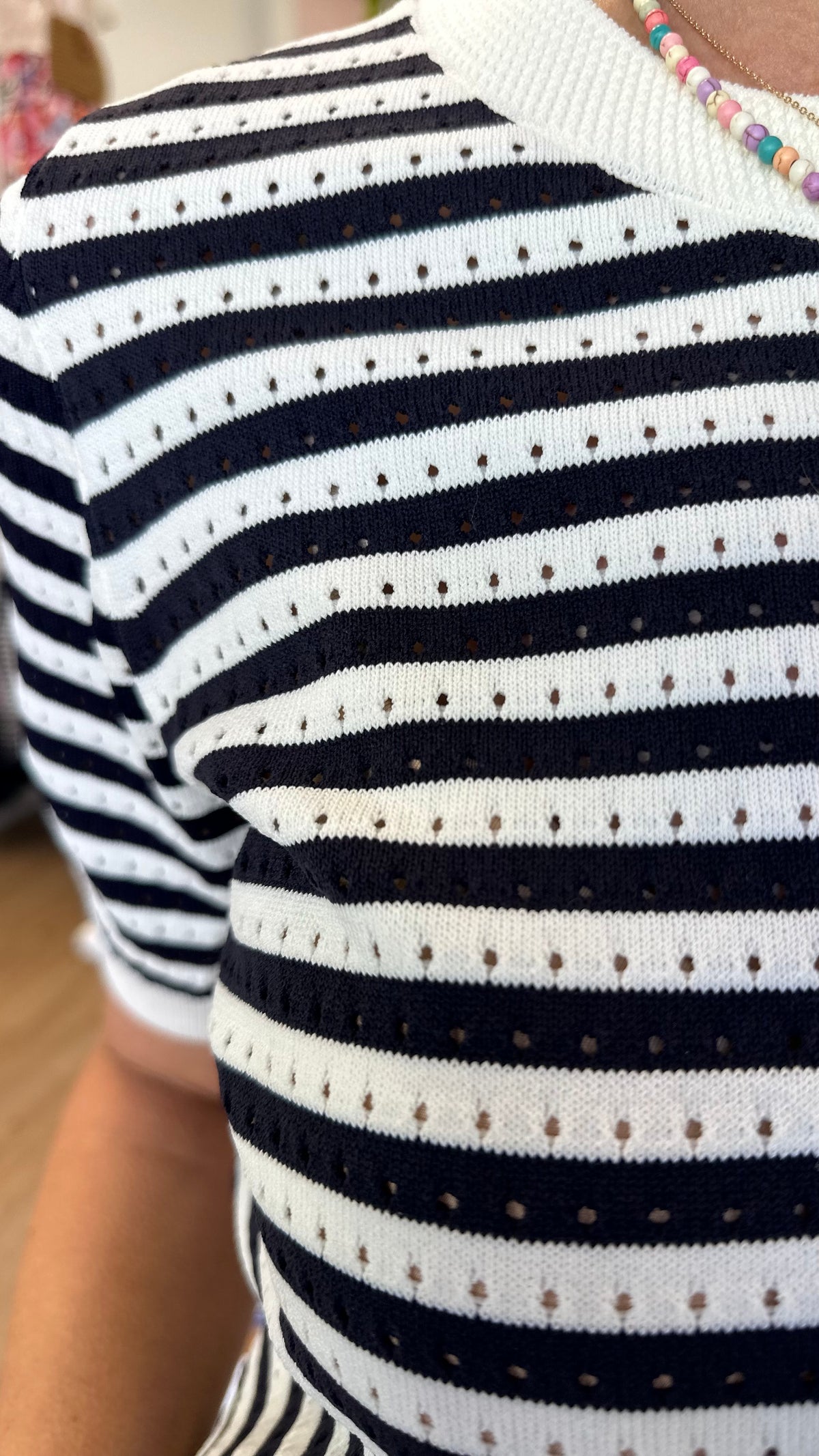 Sian Top Navy Oat