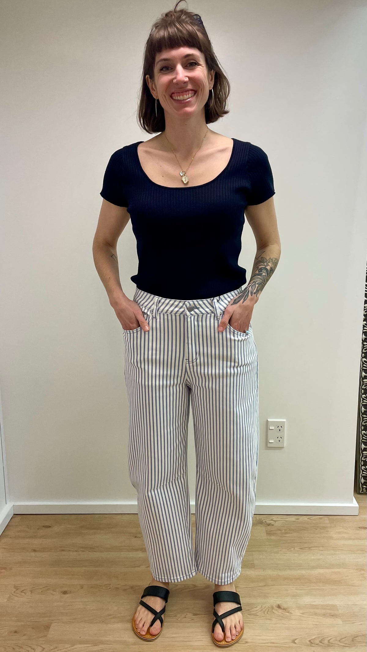 Austin Striped Barrel Blue