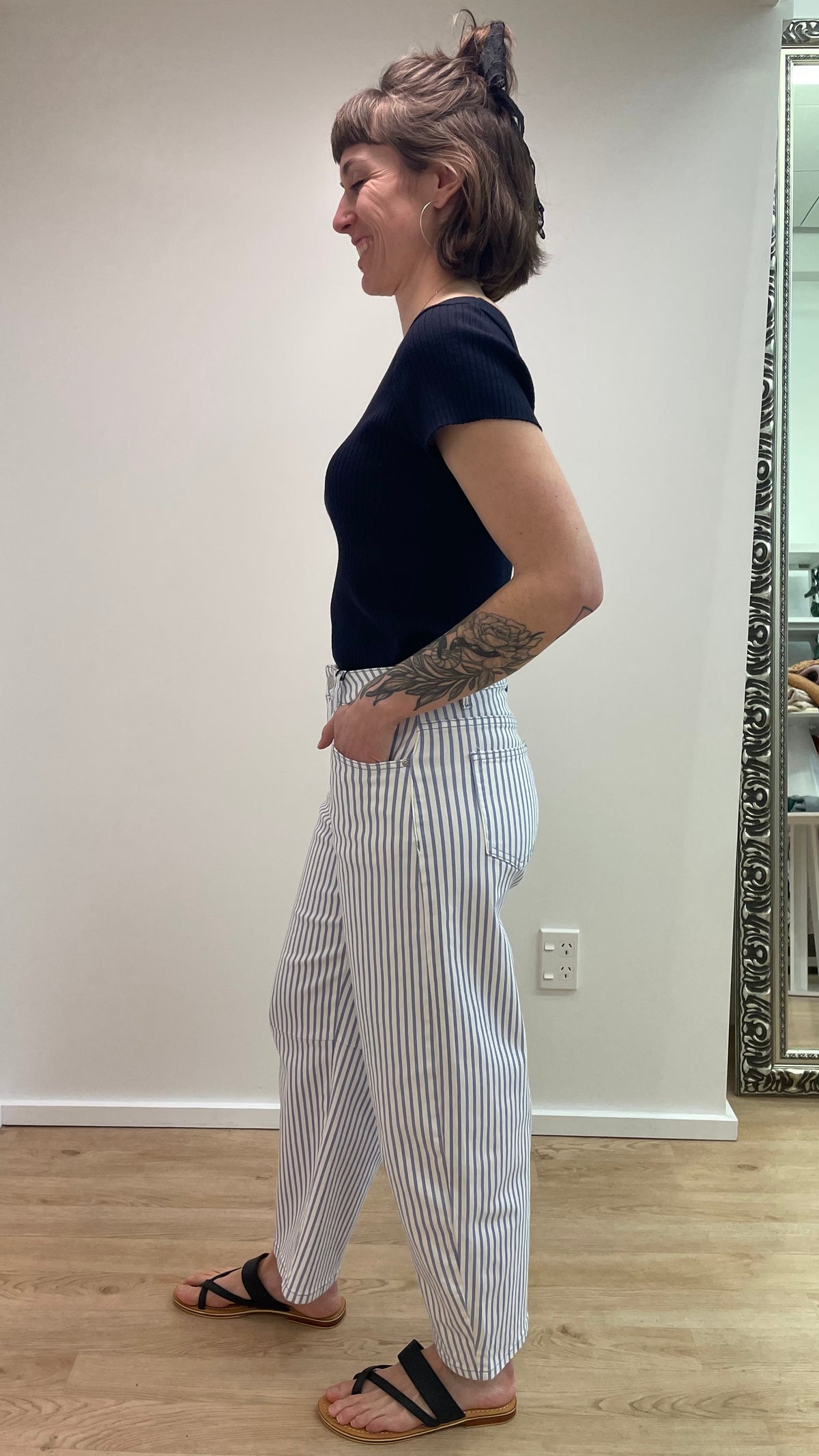 Austin Striped Barrel Blue