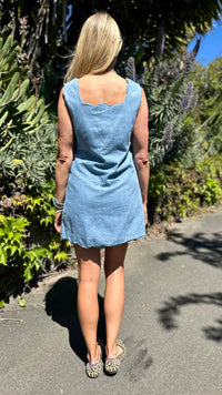 Game Day Denim Mini Dress