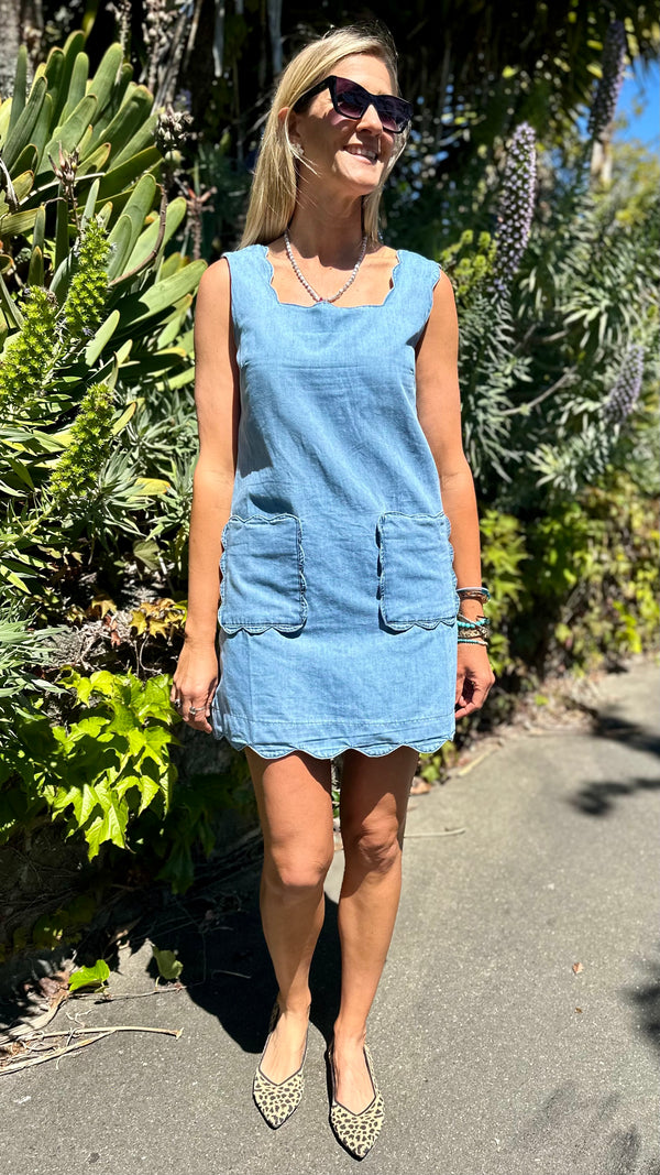 Game Day Denim Mini Dress