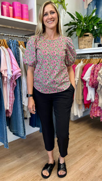 Relaxed Butterfly Carefree Top Rosemary