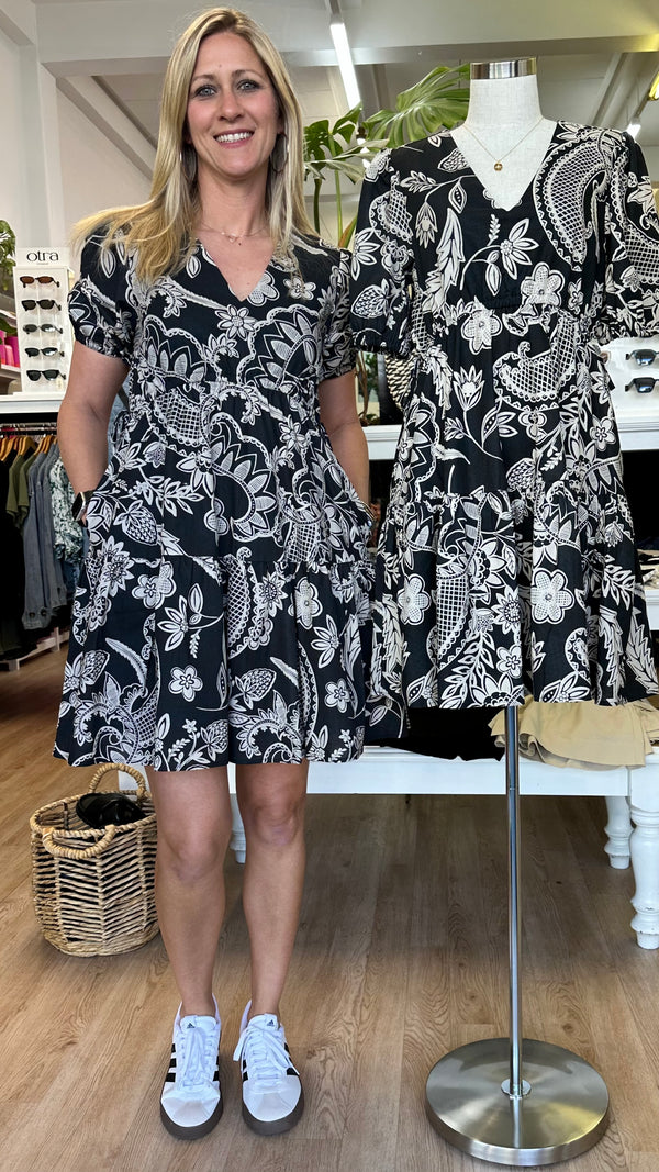 Soho Dress Sand Flower