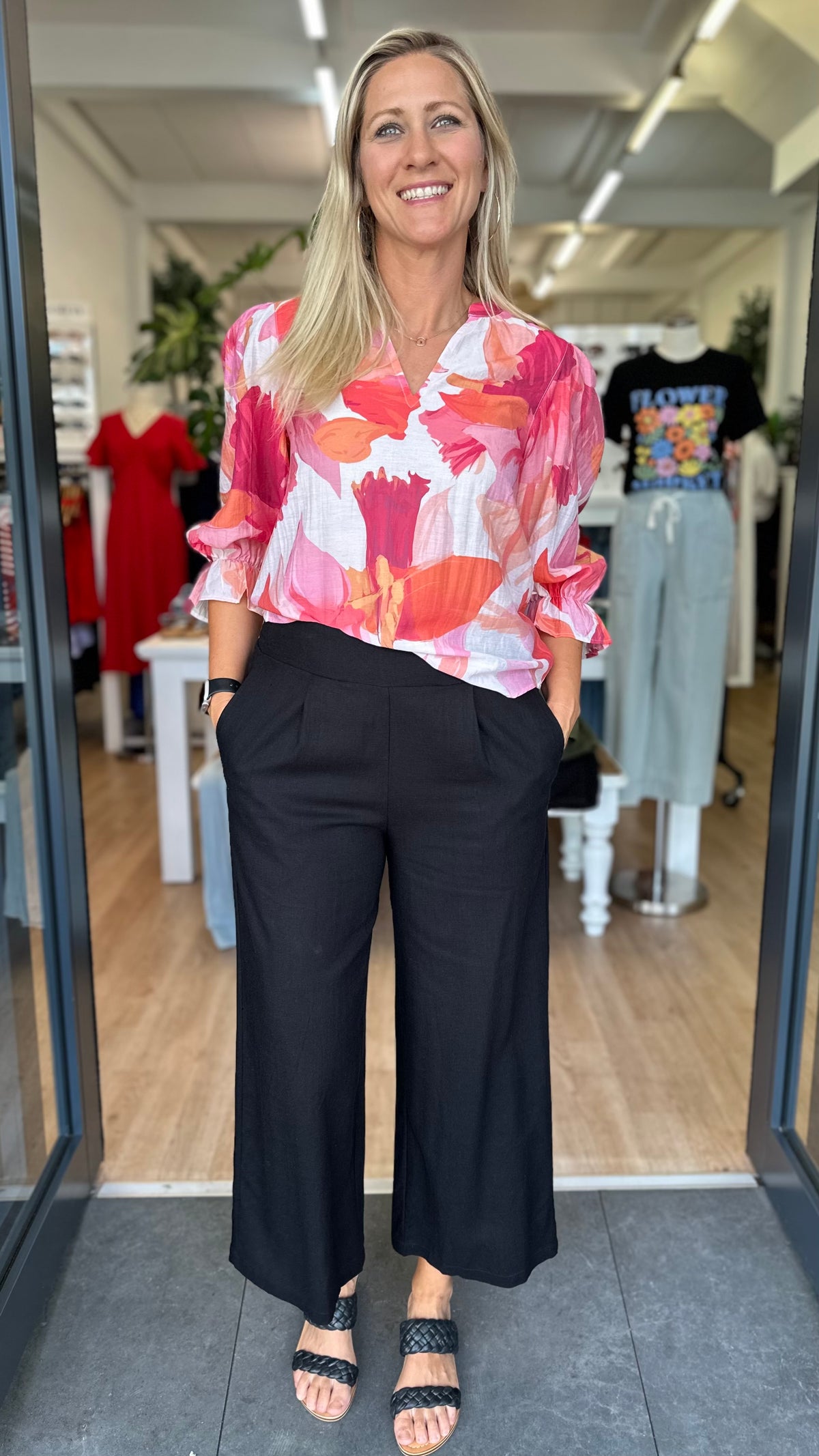 Graceful Top Pink Peach