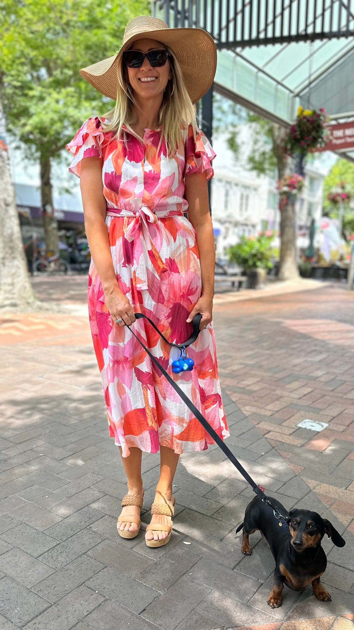 Coastal Maxi Dress Pink Peach