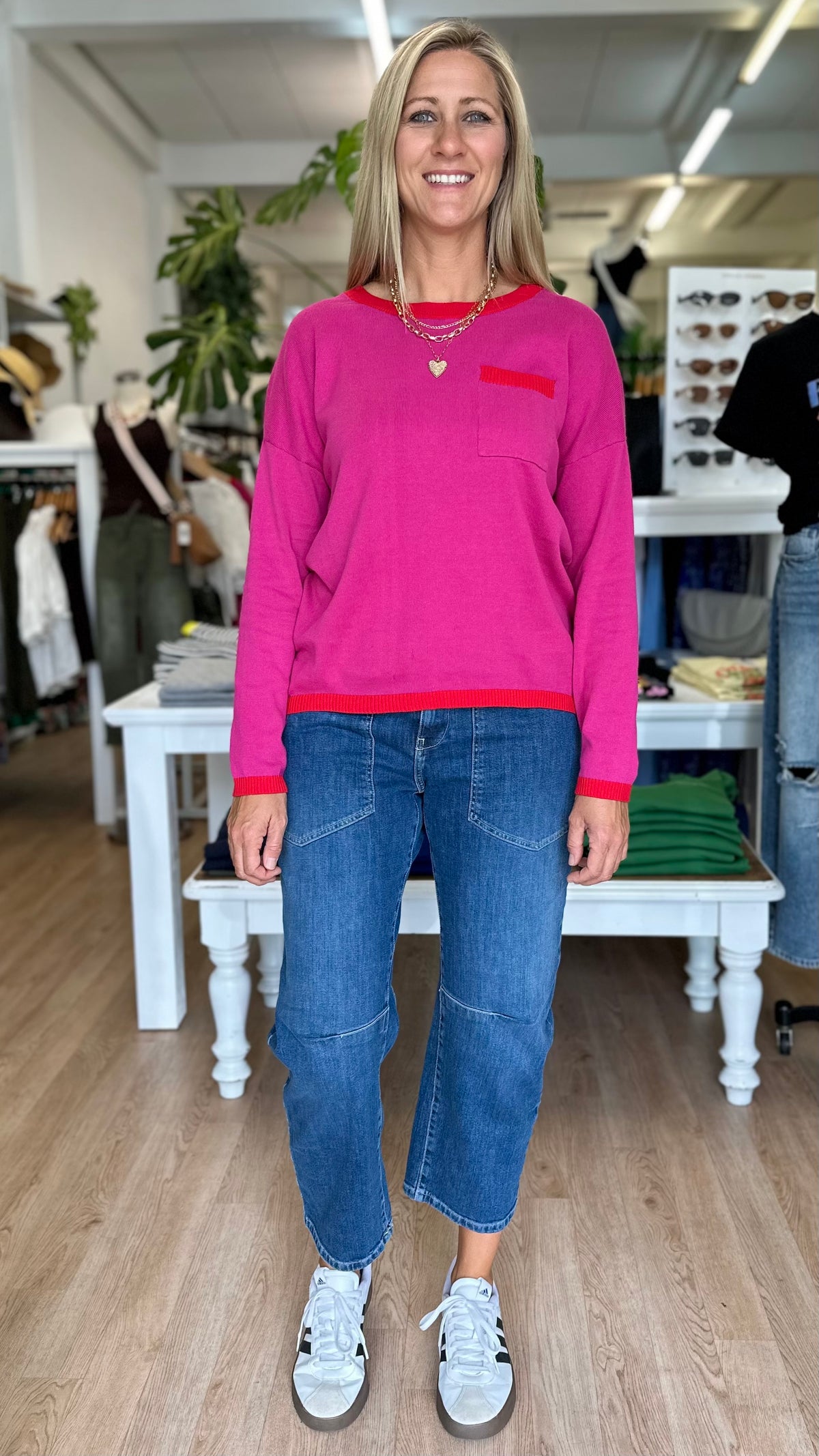 Street Pocket Jumper Crimson Crush