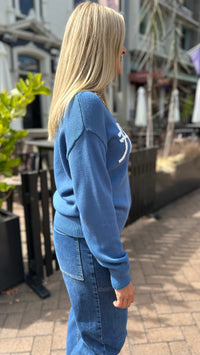 Howdy Knit Jumper Blue