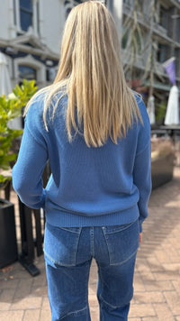 Howdy Knit Jumper Blue