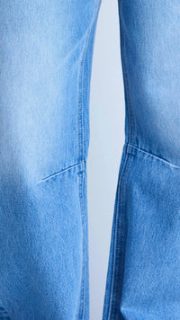 Carson Barrel Jean Mid Blue Wash