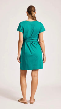 Francia Tie Dress Lagoon