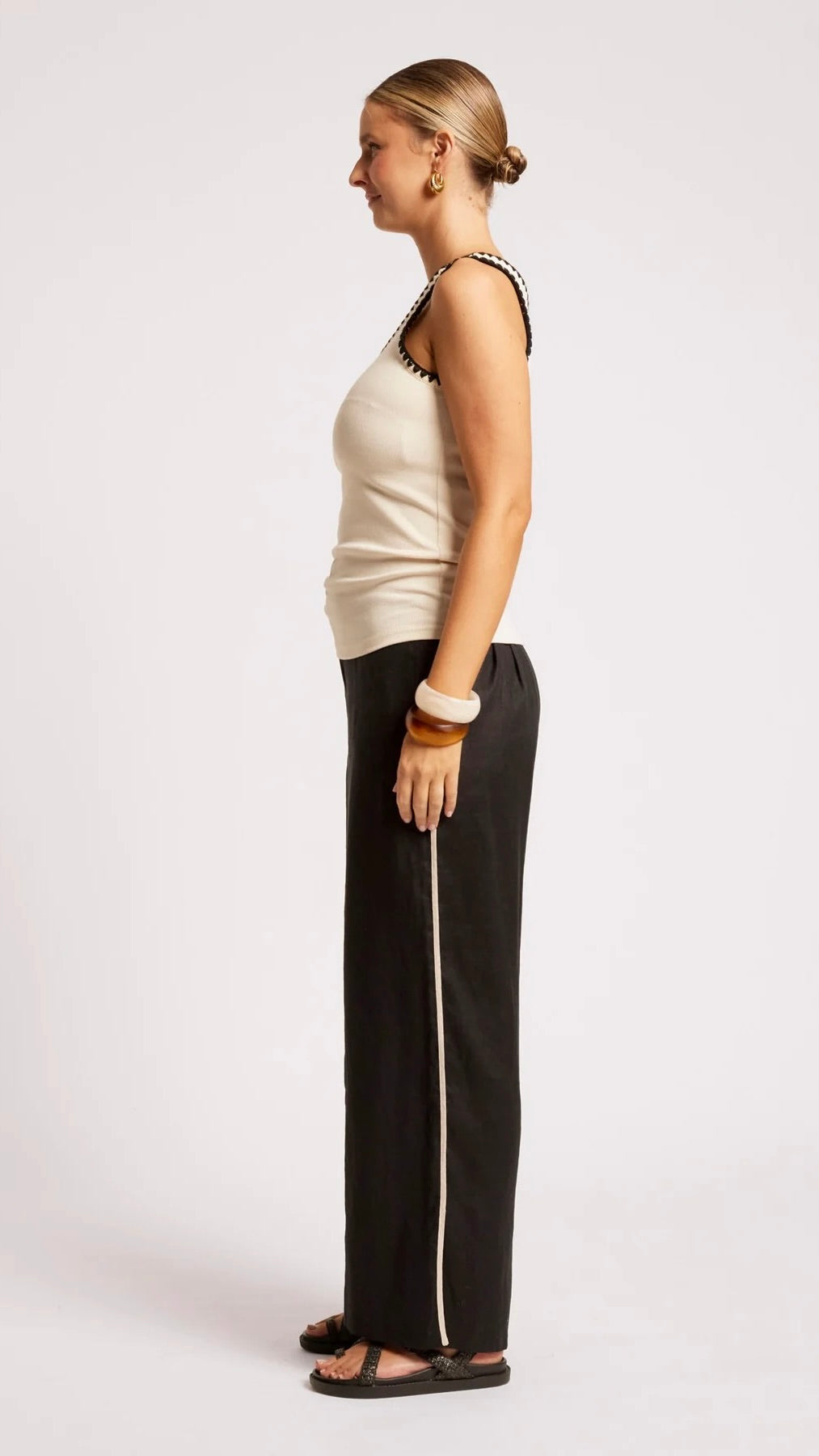 Maris Stitched Tank Tusk Black