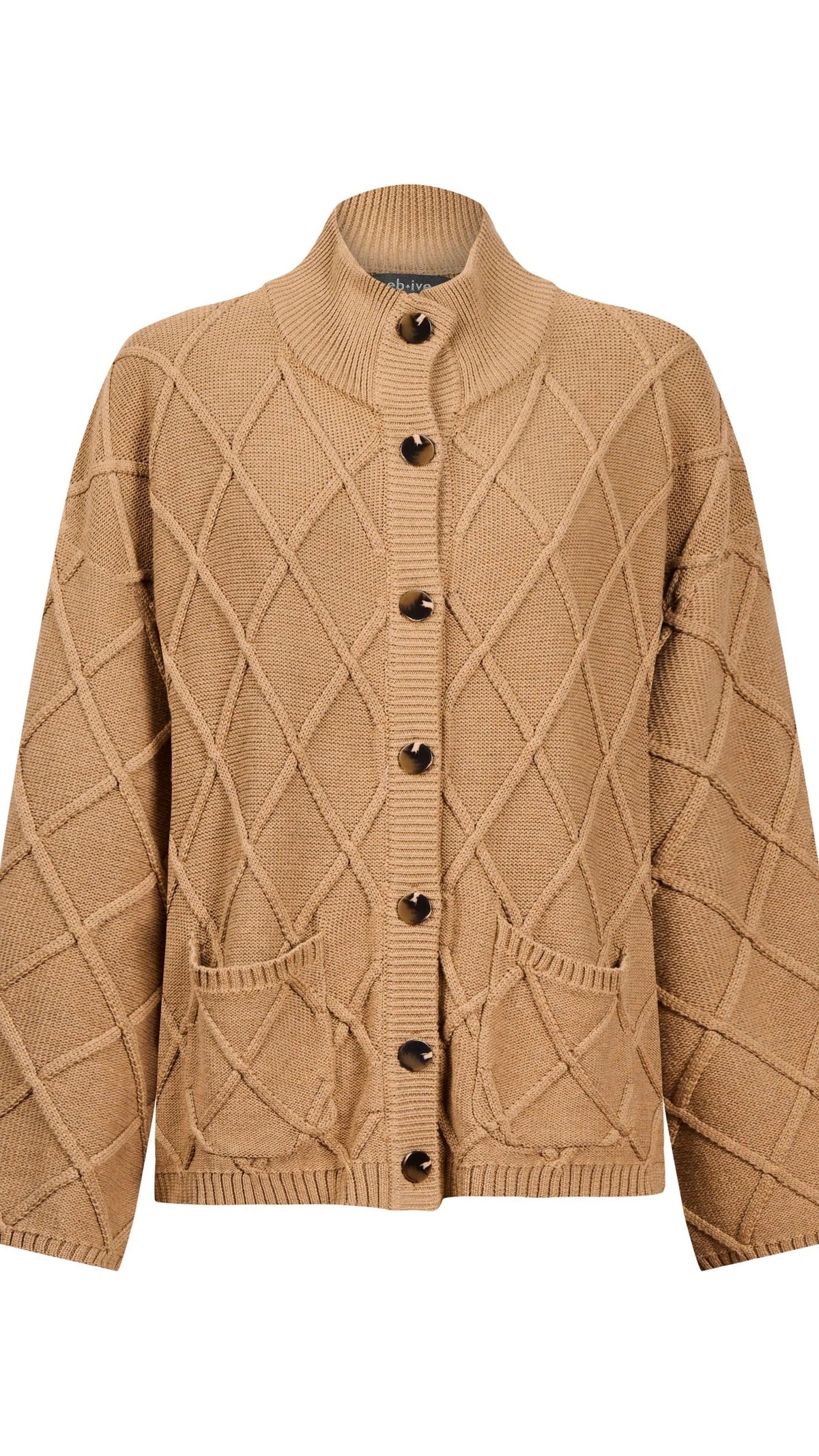 Liora Crop Cardigan Mocha