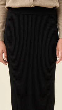 Juno Knit Skirt Onyx