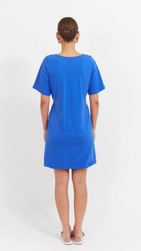 Jardin Tshirt Dress Azul