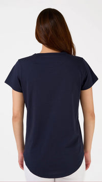 T-Shirt Icon Stripe Navy