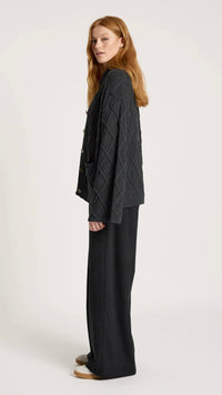 Liora Crop Cardigan Char