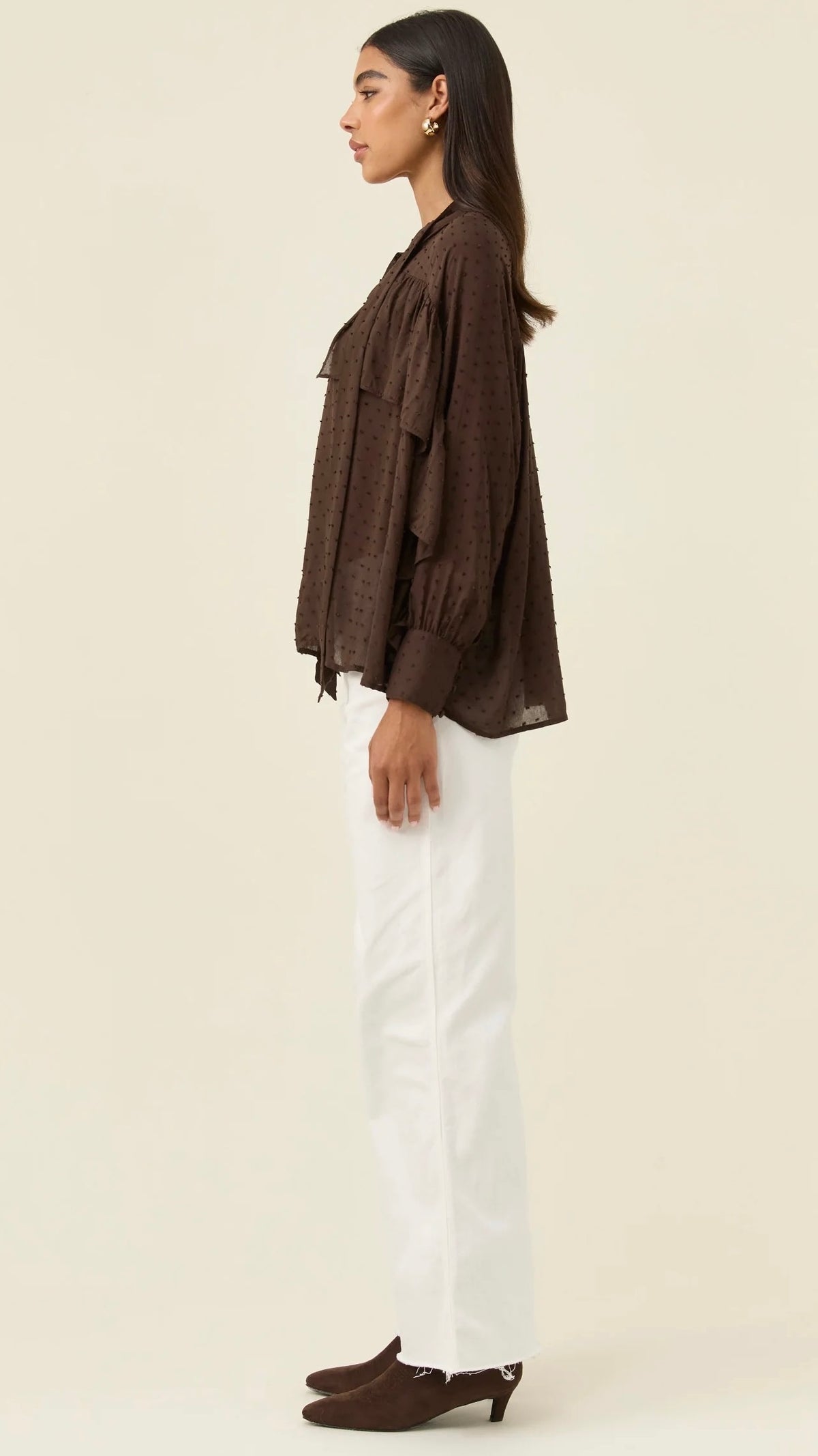 Della Blouse Chocolate