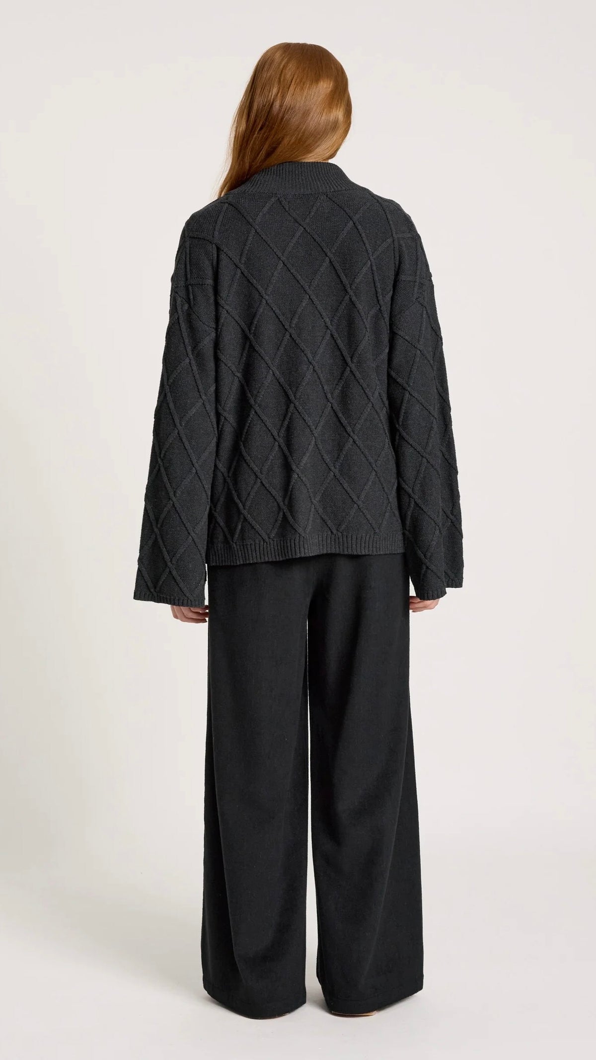 Liora Crop Cardigan Char