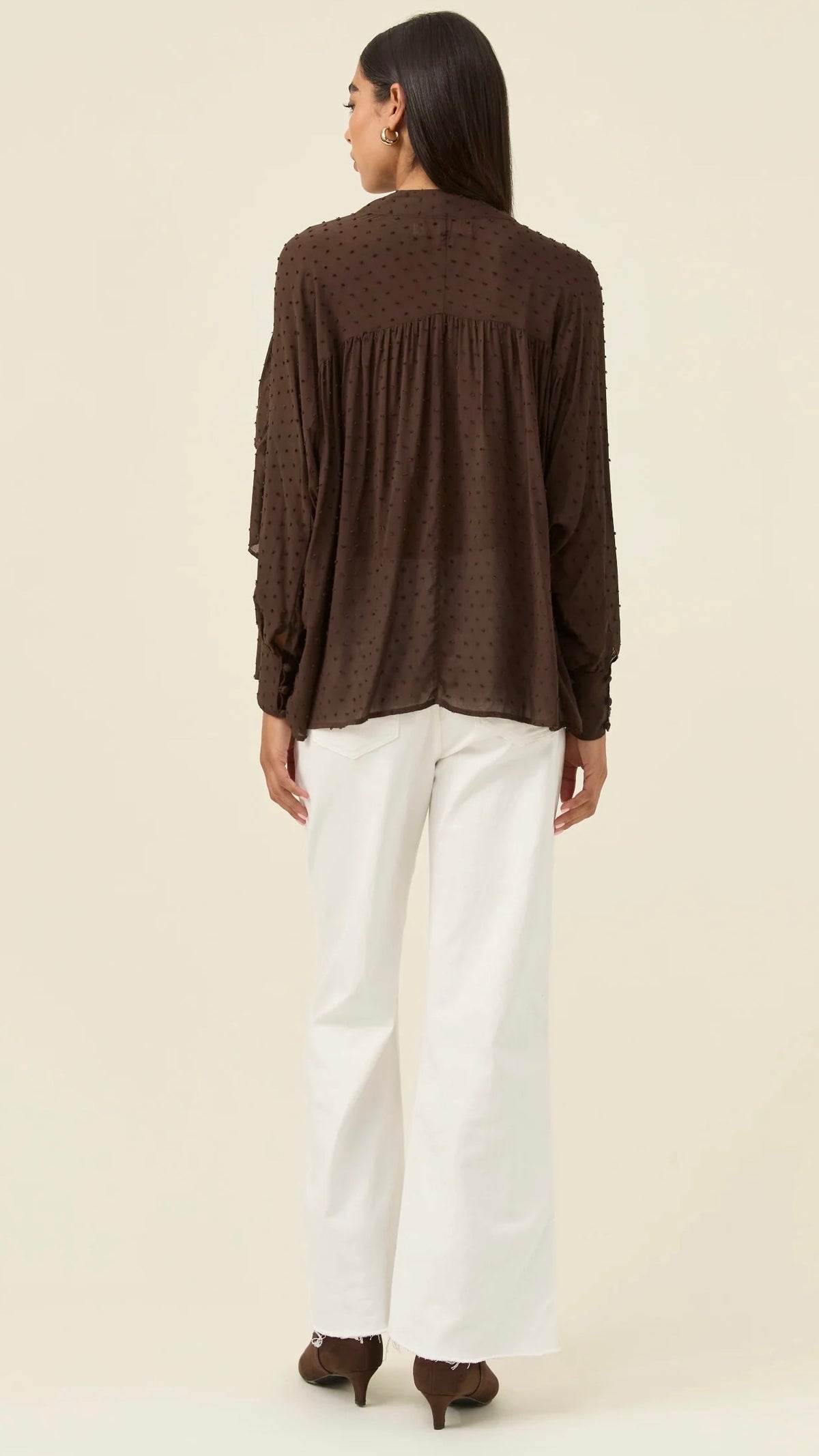 Della Blouse Chocolate