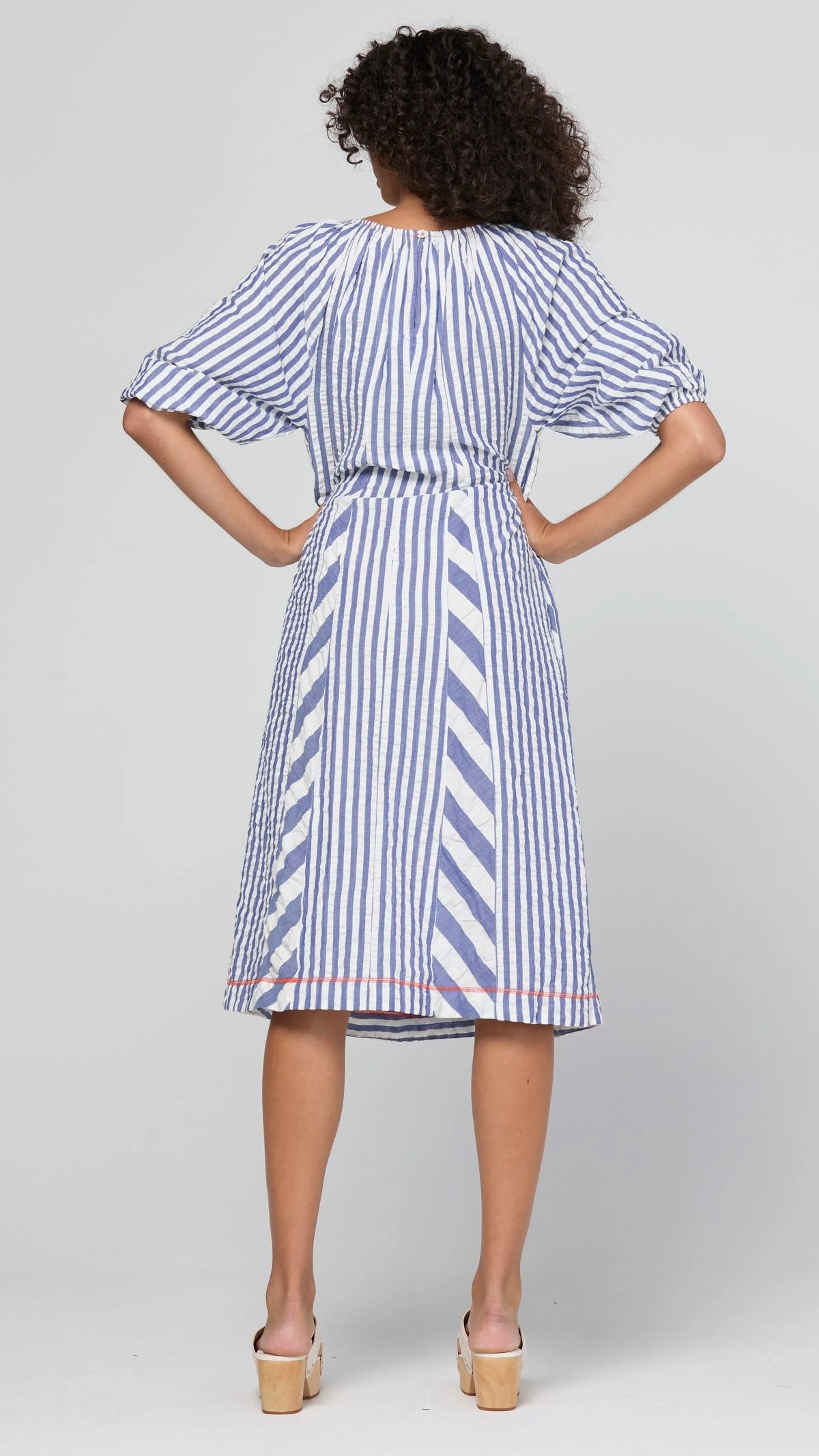 Lucia Dress Ocean Stripe