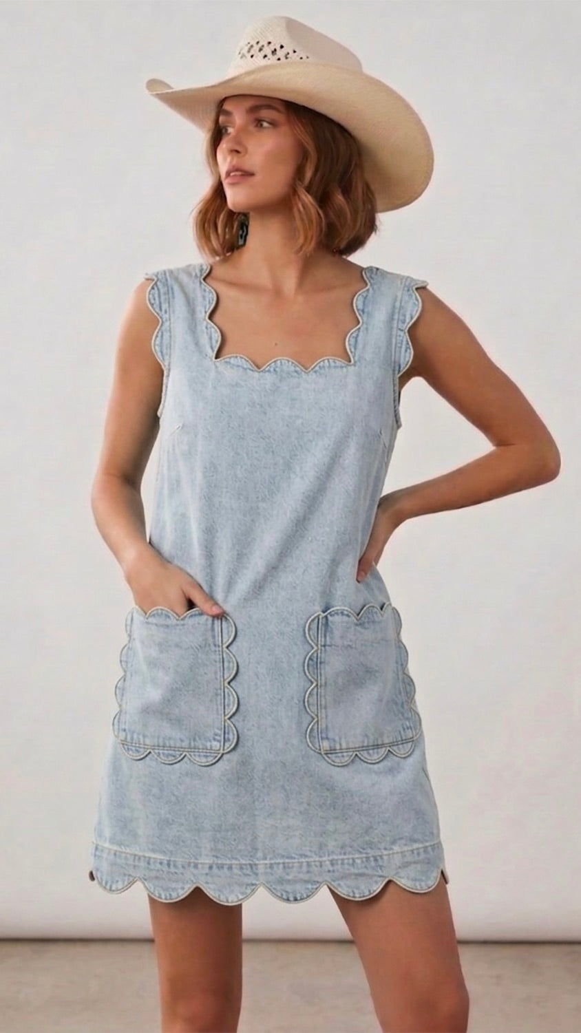 Game Day Denim Mini Dress
