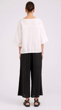 Studio Button Top/Jacket White